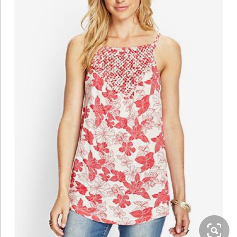 Floral woven Tank